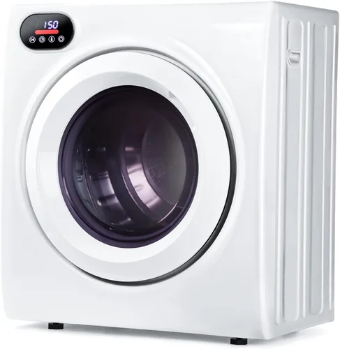 EUHOMY Secadora portátil con manguera de escape, cuatro funciones de secado, seca hasta 9 libras de ropa, mini secadora de 1400 W con revestimiento