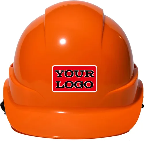 Miniatura 8 de Casco de trabajo de construcción personalizado Casco de seguridad con suspensión de trinquete de 6 puntos con ventilación negro (C-BLACK)
