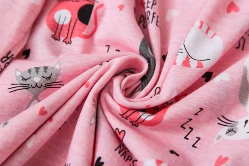 Miniatura 6 de CHUNG Camisones de algodón para mujer, manga larga, por encima de la rodilla, estampado vívido, camisones para dormir, otoño, invierno