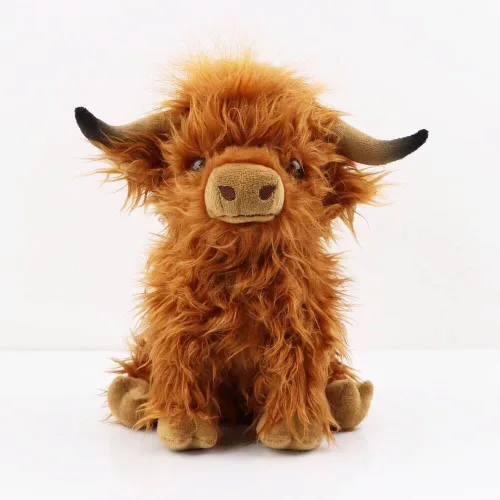 Miniatura 9 de Animales de peluche de vaca de peluche suave linda muñeca de vaca para niños y niñas 11.8 pulgadas (zuo NIU fense 11.8 in)