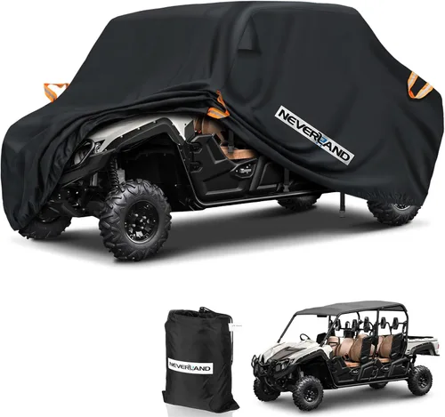 NEVERLAND UTV - Funda impermeable para exteriores, tela Oxford compatible con Polaris RZR Yamaha Can-Am Defender Kawasaki Ranger Cover 4-6