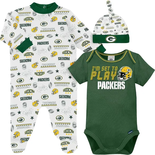 Miniatura 28 de Gerber Conjunto de regalo unisex para bebé con pies de equipo de la NFL para dormir y jugar