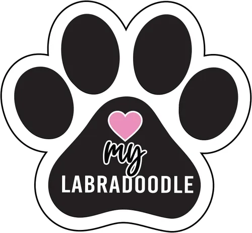 Miniatura 14 de Love My Dog Bleed Paw Print Dog - Imán para nevera y taquilla (imán de huella de perro) (Pitbull)