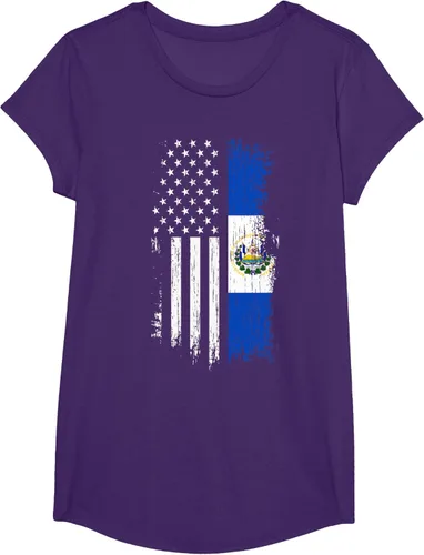 Miniatura 17 de Camiseta de la bandera de Estados Unidos salvadoreño - Camiseta de El Salvador USA