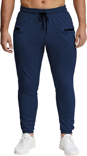 Miniatura 5 de MAIKANONG Pantalones deportivos ajustados para hombre, pantalones de entrenamiento para gimnasio, correr, atletismo, casual