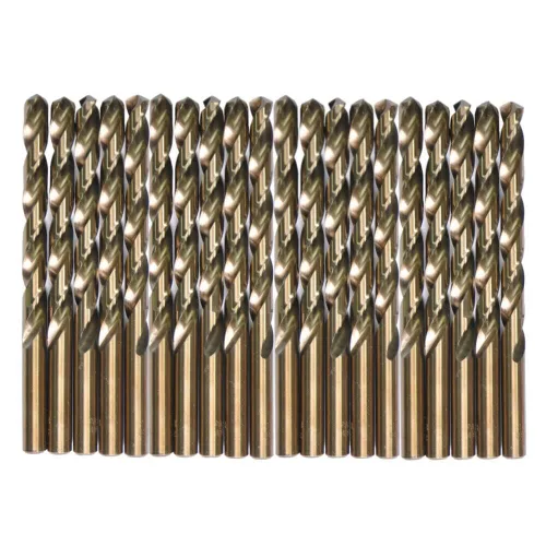 Brocas de cobalto de 1/4 pulgadas (20 unidades), M35 HSSCO Juego de brocas helicoidales de acero de alta velocidad para metal endurecido, acero