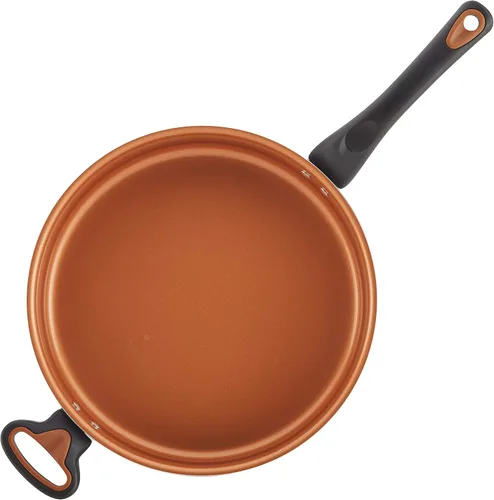 Miniatura 12 de Farberware Glide Ceramic Sartén Antiadherente / Sartén para Saltear / Sartén para Freír con Tapa y Mango Auxiliar - 4 Cuartos, Negro