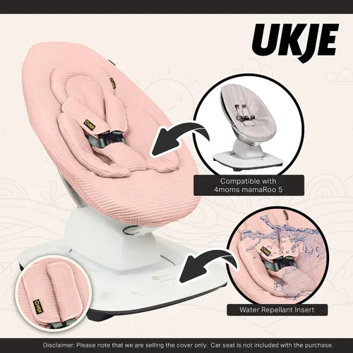 Miniatura 4 de UKJE Funda para columpio compatible con 4moms mamaRoo 5 Swing Accesorios para columpio de bebé Forro reversible para asiento infantil Fácil