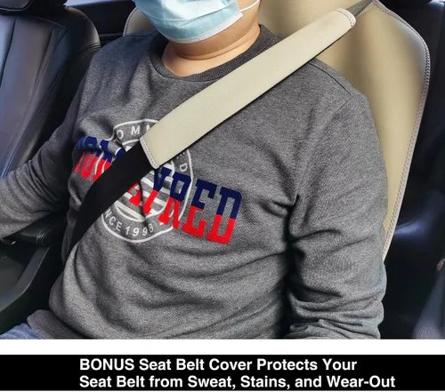 Miniatura 7 de VSHIELD Funda impermeable de neopreno para asiento de coche, protector de asiento antideslizante y a prueba de sudor, ajuste universal para asientos