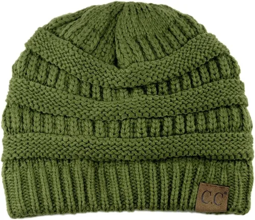 Miniatura 40 de C.C Trendy Warm Chunky Soft Stretch Cable Knit Beanie