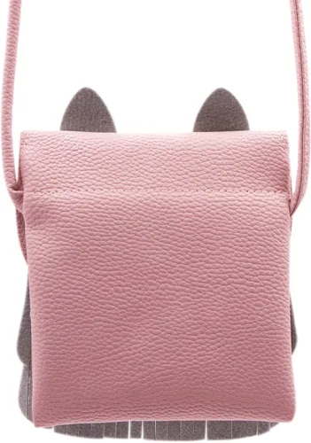 Miniatura 2 de ZGMYC Bolso de hombro con borla de gato, monedero pequeño, bolso cruzado para niños y niñas