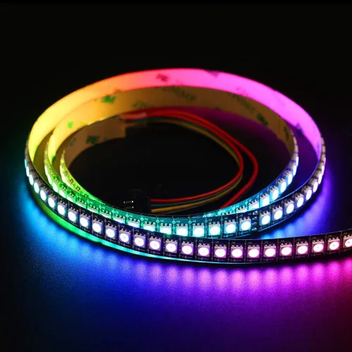 Miniatura 2 de BTF-LIGHTING SK9822 (similar a APA102C) direccionable individualmente 3.3ft 3.3 ft 144 píxeles/LED Datos de PCB negros no impermeables y reloj por