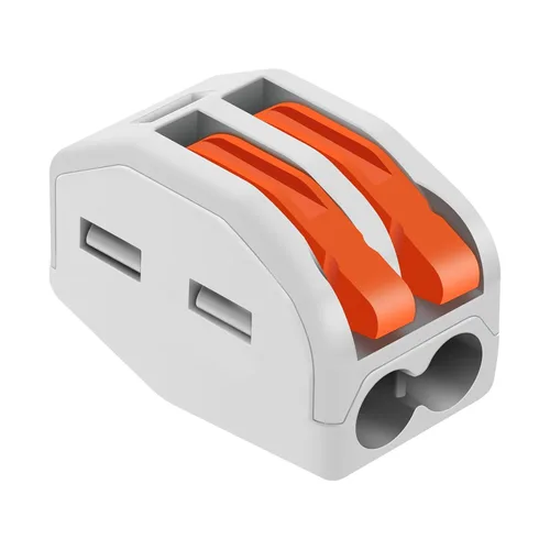 Miniatura 18 de Nineleaf Conectores de cable de palanca, conectores compactos de empalme de alambre en línea, terminales eléctricos modulares reutilizables 1 en 1