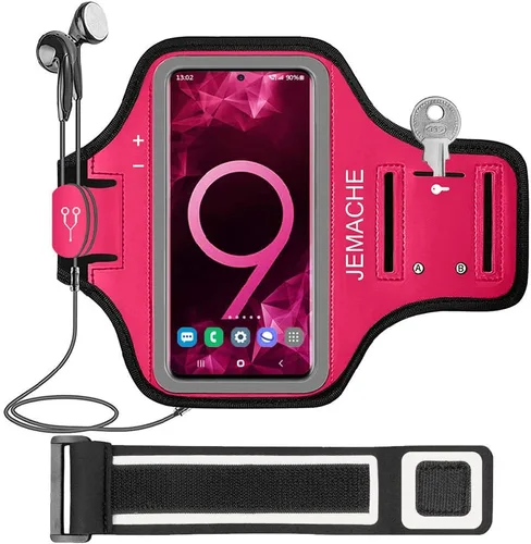 Miniatura 9 de Galaxy S7 Edge/S8/S8+ banda para el brazo, JEMACHE banda para el brazo para ejercicio, gimnasio, correr/trotar/ejercicio para Samsung Galaxy S8/S7