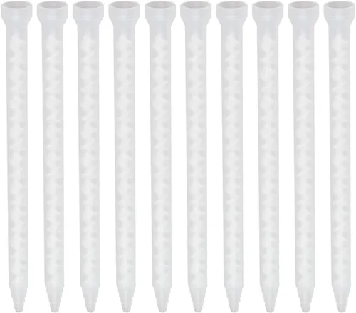 Boquilla mezcladora epoxi Tubos de boquilla mezcladora estática Cartuchos adhesivos de 18 elementos Punta en espiral 10 piezas
