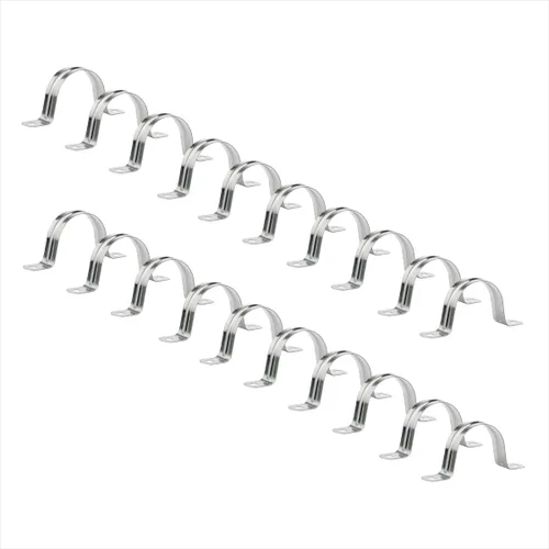 Miniatura 8 de POWERTEC 71663 Juego de colgadores de abrazadera de correa de tubo de 1-1/4 pulgadas para tubos de diámetro exterior de 1.260 in, soporte rígido