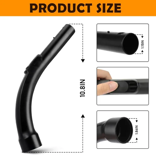 Miniatura 4 de S2110 S501 S524 Reemplazo para mango curvado de plástico Miele para aspiradora, pieza de repuesto 5269091-Completa C1, C2, C3 y todas