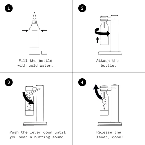Miniatura 11 de Aarke - Carbonator III Gasificador Premium - Fabricante de agua con gas y agua de seltzer - Fabricante de soda con botella PET (acero inoxidable)