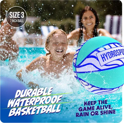 Miniatura 2 de Baloncesto de piscina (talla 3) – Juguetes de piscina para niños, adolescentes y adultos – Baloncesto acuático para fiestas en piscinas – Pelotas