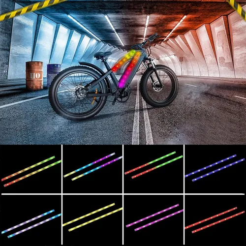 Miniatura 11 de Luces de bicicleta, se pueden recortar, impermeables, luces de bicicleta para montar por la noche, para niños, adultos, niños y niñas