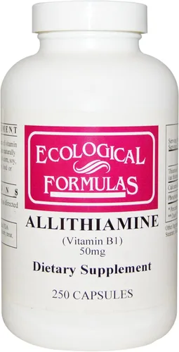 Ecological Formulas Allitiamina Vitamina B1, 50 mg, 250 Cápsulas
