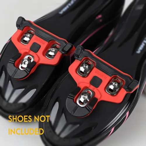 Miniatura 5 de CyclingDeal Compatible con Shimano SPD-SL (6 grados flotantes) Juego de tacos – Compatible con pedales de bicicleta de carretera Shimano