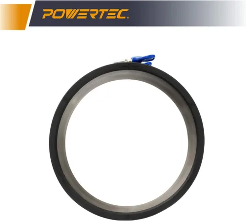 Miniatura 2 de POWERTEC 70281-P2 Manguito Flexible de Control de Polvo de 6 Pulgadas con Abrazaderas de Manguera de Llave Ajustable, Acoplador de Manguito de Goma