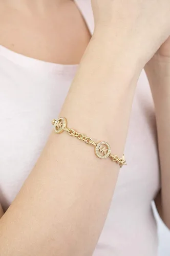 Miniatura 3 de Michael Kors Pulsera de cadena de acero inoxidable para mujer con detalles de cristal Acero inoxidable