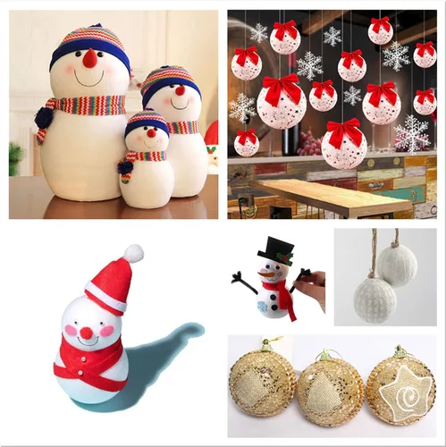 Miniatura 5 de Crafjie Bolas de espuma para manualidades de 3 pulgadas de diámetro, paquete de 15 bolas de espuma de poliestireno suave, para decoración del hogar