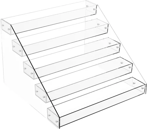 Miniatura 9 de Homakover Organizador de estantes de especias de acrílico de 3 niveles para la cocina, construcción robusta, ahorro de espacio, ideal