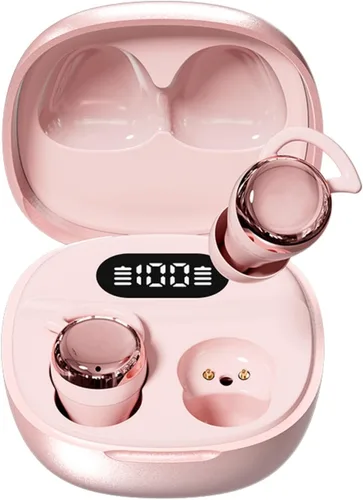 Miniatura 9 de Audífonos invisibles pequeños para dormir, color morado, inalámbrico, Bluetooth, cómodos, para dormir de lado, pequeños, pequeños, discretos, Púrpura