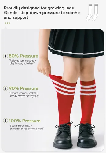 Miniatura 30 de Zando Calcetines de fútbol para niños, hasta la rodilla, para jóvenes, béisbol, fútbol, sóftbol, niños y niñas, de algodón suave sobre
