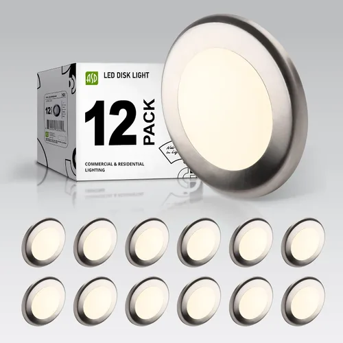 Miniatura 9 de ASD 1 paquete de luces LED de disco de 6 pulgadas, 15W 5CCT 2700K-5000K 1245LM CRI90+, luminaria de techo regulable de montaje empotrado, luces