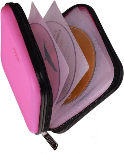 Miniatura 11 de Cartera de CD DVD, Capacidad de 32 Unidades, Resistente, Funda para Discos de DVD/CD para Coche, Disco de Almacenamiento Portátil para DVD/VCD