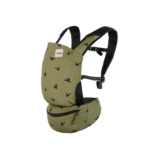 Miniatura 11 de Baby Tula Lite - Portabebés compacto de nailon Ripstop, ligero y ergonómico para viajes, con práctica bolsa de almacenamiento para la cadera