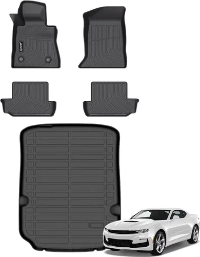 Miniatura 37 de Juego completo de tapetes de auto para todo tipo de clima, revestimiento automotriz para piso y maletero