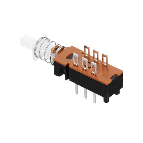 Miniatura 3 de uxcell Interruptor de botón momentáneo DPDT 2 Polo 6 Pin 1 Posición 5pcs