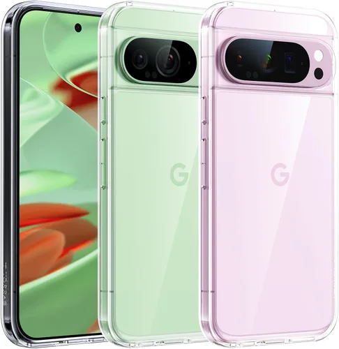 Miniatura 10 de TORRAS Funda a prueba de golpes diseñada para Google Pixel 9 Pro / Pixel 9 [probada en caídas de grado militar de 16 pies], translúcida, delgada