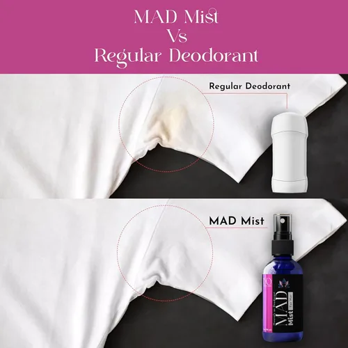 Miniatura 4 de Desodorante de sal mineral natural para mujer, fórmula de 3 ingredientes, sin clorhidrato de aluminio, sin bicarbonato de sodio, piel sensible, todo