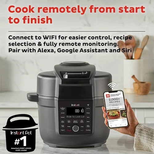 Miniatura 3 de Instant Pot 6.5 Quart Duo Crisp Ultimate Lid with WIFI, 13-in-1 Air Fryer and Pressure Cooker Combo