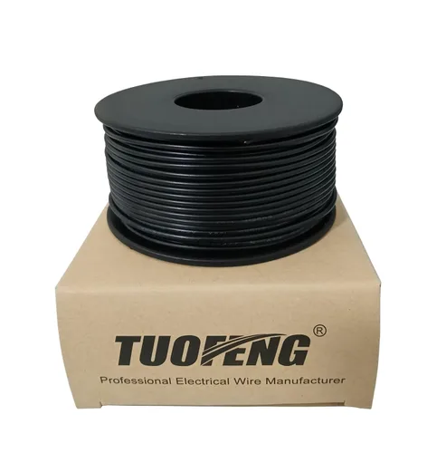 Miniatura 20 de TUOFENG Cable eléctrico de silicona de 22 AWG de 30 pies [15 pies negro y 15 pies rojo] 2 conductores de alambre paralelo cables de cobre estañado