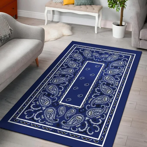 Miniatura 10 de Alfombra de área personalizada, color rojo y dorado, alfombra de área moderna, alfombra de área de 3 x 5 pies, patrón de bandana negra, alfombra