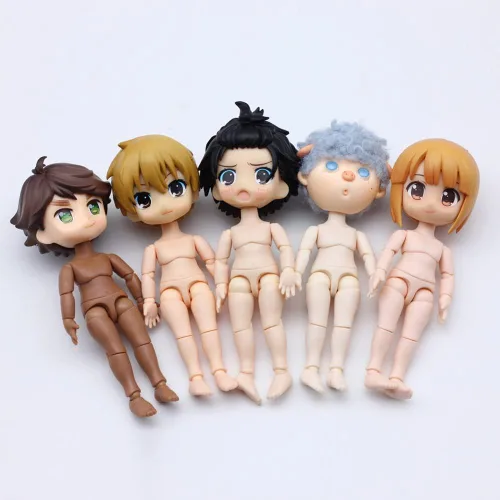 Miniatura 4 de niannyyhouse DOD - Figuras de acción de muñeca de 5.1 in, cuerpo adecuado para muñecas BJD de 1/12 (normal blanco-paquete estándar B)