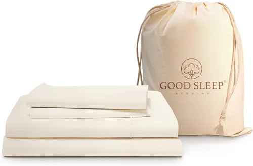 Miniatura 7 de Good Sleep Bedding Juego de sábanas tamaño individual, sábanas 100% algodón egipcio, suaves, 3 piezas, cama de calidad de hotel, juego de sábanas