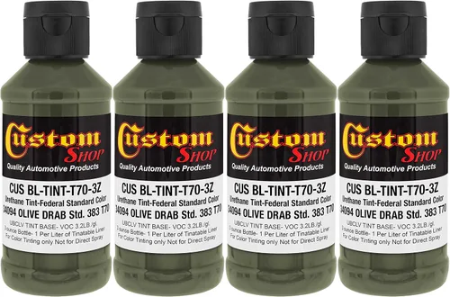 Miniatura 26 de Revestimiento personalizado de 300 ml (color negro metálico) de Urethane Tint concentrado para tintar camión cama revestimiento – Proporcionado