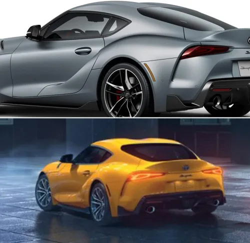 Miniatura 8 de para Toyota GR Supra 2020-2022 Reflectores de Marcador Lateral del Guardabarros del Parachoques Trasero con Lente Ahumado Guardabarros