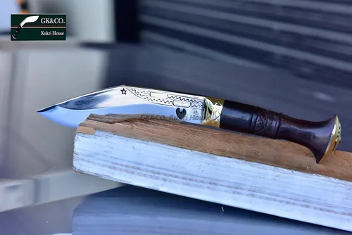 Miniatura 5 de Kukri/Khukuri genuino - Cuchillo de cocina auténtico Cheetlange de hoja de 5 pulgadas hecho a mano por GK & CO.Kukri House en Nepal