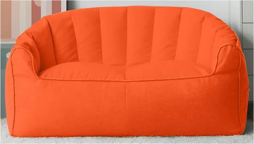 Miniatura 8 de (Sin relleno) Puf sin frijoles para adultos, sofá de dos asientos, tumbona, muebles para interiores y exteriores, color beige