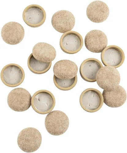 Miniatura 10 de Super Sliders 4318595N - Almohadillas de fieltro para muebles con agarre seguro que protegen superficies duras, lino de 1 pulgada (paquete de 20)