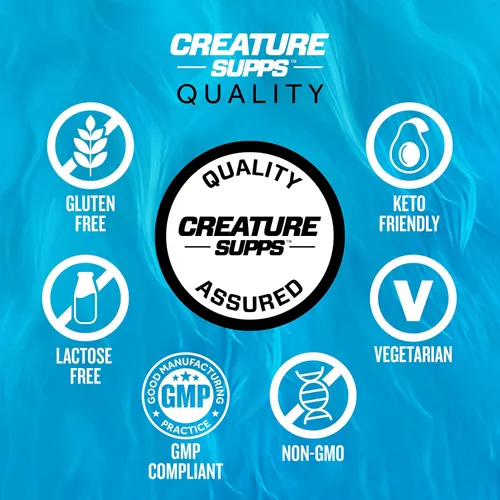 Miniatura 8 de CREATURE® Creatine Complex - Cápsulas de monohidrato de creatina con 5 tipos de creatina, incluyendo Con-Crēt® creatina HCL, promueve los músculos